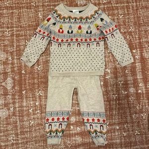 Hanna Andersson gnome Christmas holiday sweater set